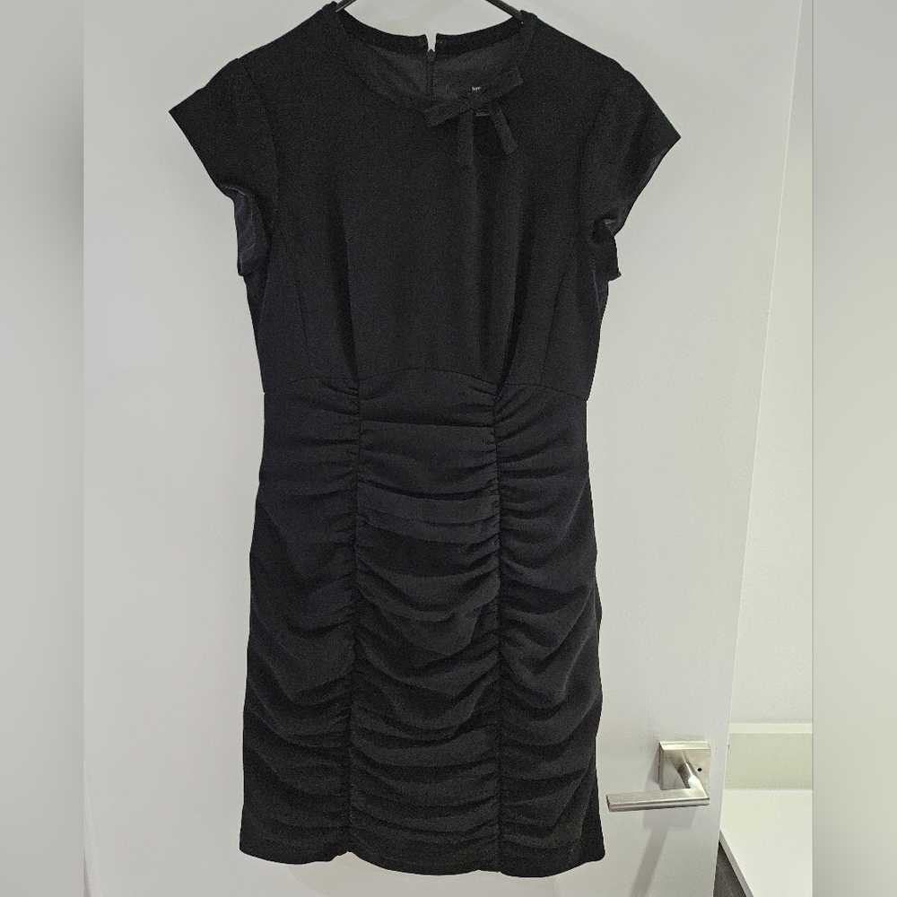 Nanette Lepore Rushed Cocktail Dress (Black Size 10)